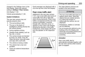 Opel-Insignia-B-owners-manual page 225 min