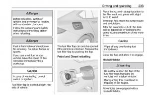 Opel-Insignia-B-owners-manual page 235 min