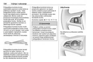 Opel-Insignia-B-vlasnicko-uputstvo page 196 min